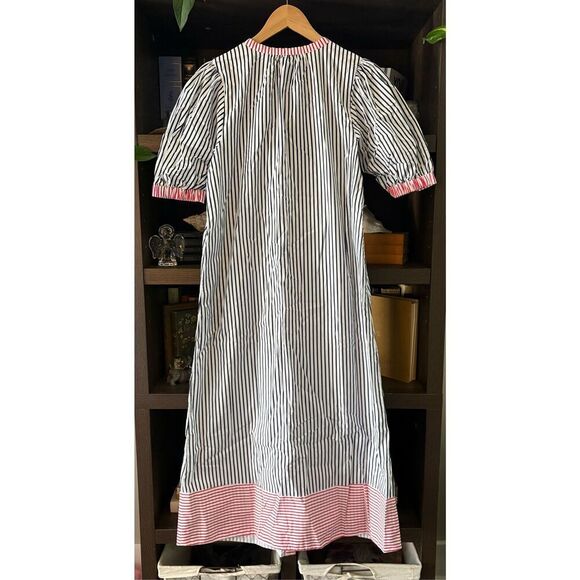 NWT Addison Bay Cabana Dress In Navy, White & Red Stripe Size Small $188 MSRP - Picture 7 of 13